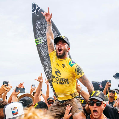 Breaking Records.. History Rewritten.. Toledo, Igarashi take top honors on the Championship Tour and ISA World Surfing Games with Dark Arts under their feet!